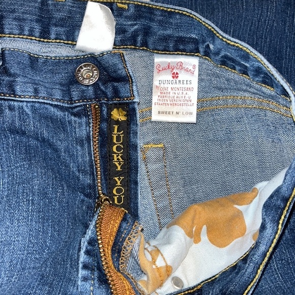 Vintage Lucky Brand Sweet N Low USA Made Flared Leg Jeans Size 8 - Picture 6 of 15